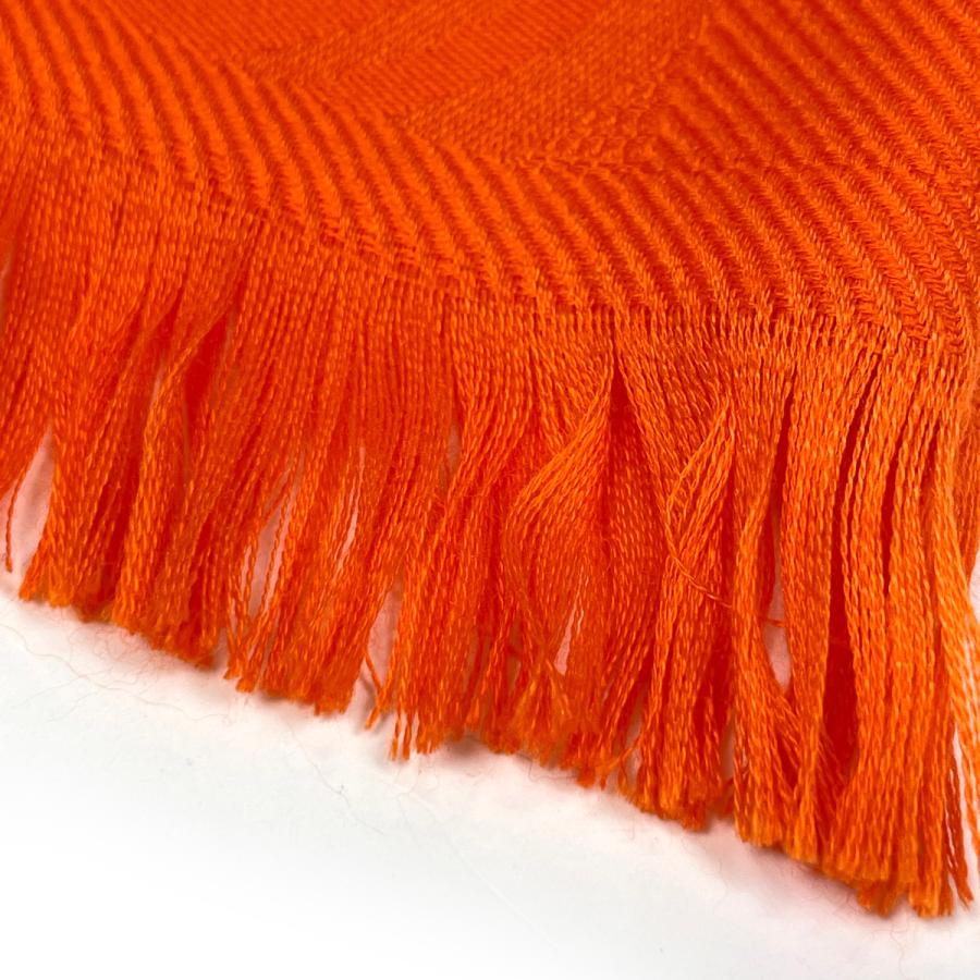 HERMES（エルメス） ロゴ ストール フリンジ ストール カシミヤ シルク 
