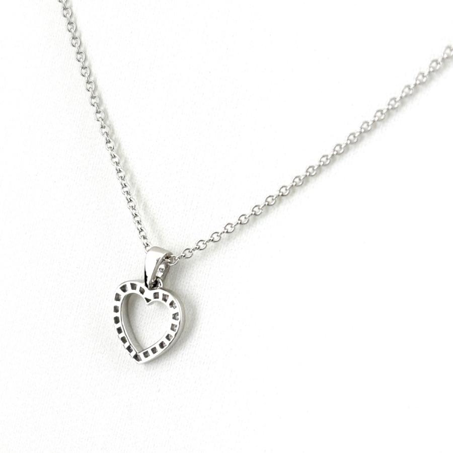 ティファニー TIFFANY&Co. メトロ ハート ネックレス プラチナ メレダイヤ ネックレス Pt950 ダイヤモンド レディース 中古_2