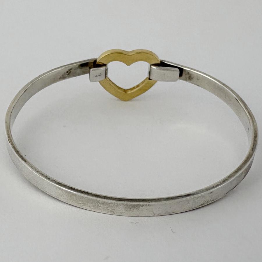 TIFFANY&Co.（ティファニー） オープンハート バングル 腕輪 シルバー