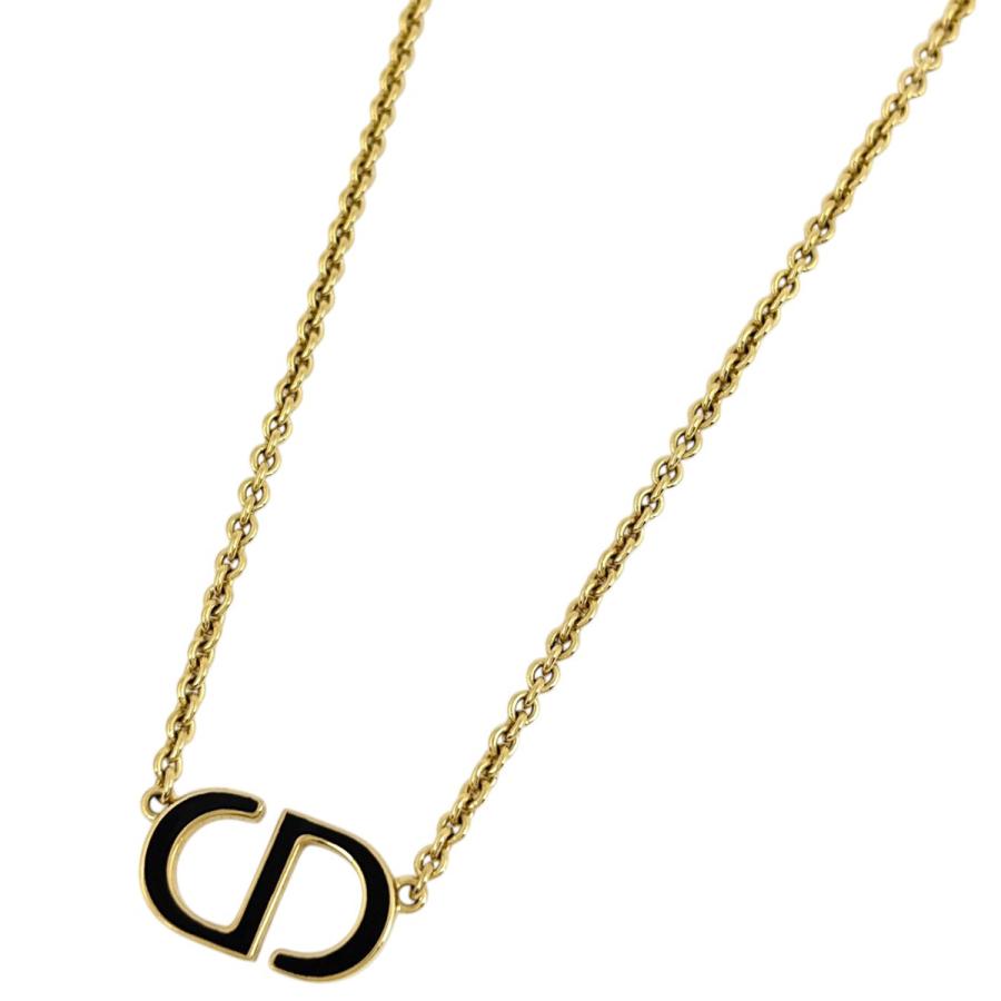 【未使用品】Christian Dior ネックレス CDロゴ GP【美品】 Christian Dior（クリスチャン・ディオール） ロゴ ネックレス CD GP