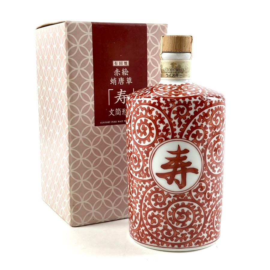 【東京都内限定お届け】 サントリー SUNTORY 白州 有田焼赤絵蛸唐草 寿 600ml 国産ウイスキー 【中古】 東京都内限定お届け サントリー SUNTORY 白州 有田焼赤絵蛸唐草 寿