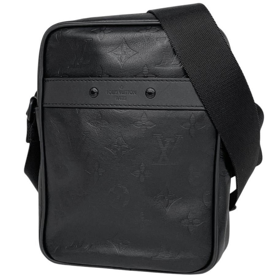 美品 ルイヴィトン モノグラム シャドウ ダヌーヴPM NM ショルダーバッグ黒 LOUIS VUITTON（ルイ・ヴィトン） ダヌーヴPM モノグラムシャドウ