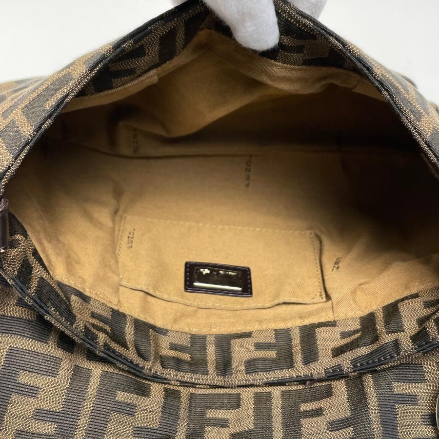 FENDI（フェンディ） ズッカ柄 ショルダーバッグ キャンバス ブラウン