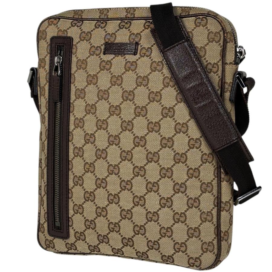 GUCCI（グッチ） GUCCI GG柄 ショルダーバッグ GGキャンバス ブラウン