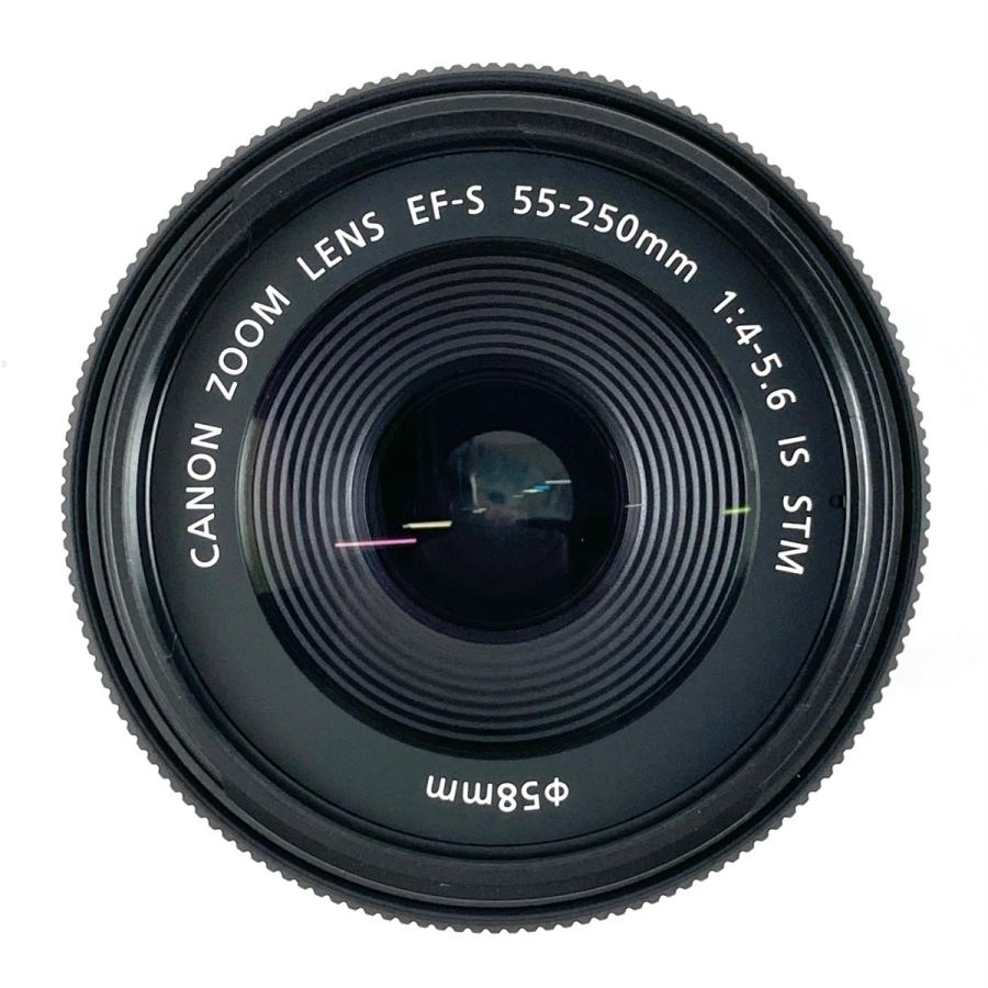 キヤノン Canon EF-S 55-250mm F4-5.6 IS STM 一眼カメラ用レンズ（オートフォーカス） 中古