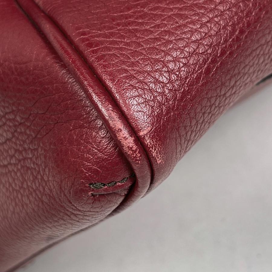 Cartier（カルティエ） マルチェロ ドゥ ハンドバッグ レザー レッド