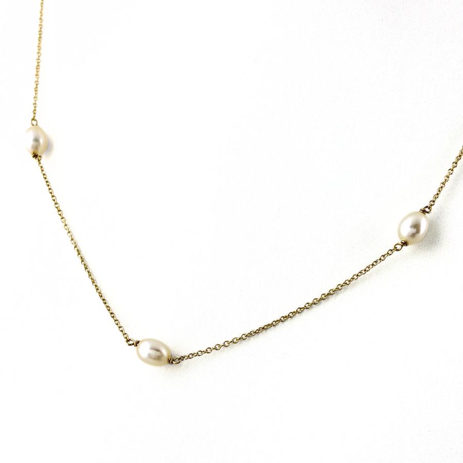 TIFFANY&Co.（ティファニー） パール ネックレス YG イエローゴールド 