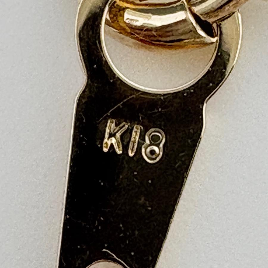 ダイヤモンド デザインネックレス YG イエローゴールド ペンダント ネックレス K18 ダイヤモンド レディース 中古_7