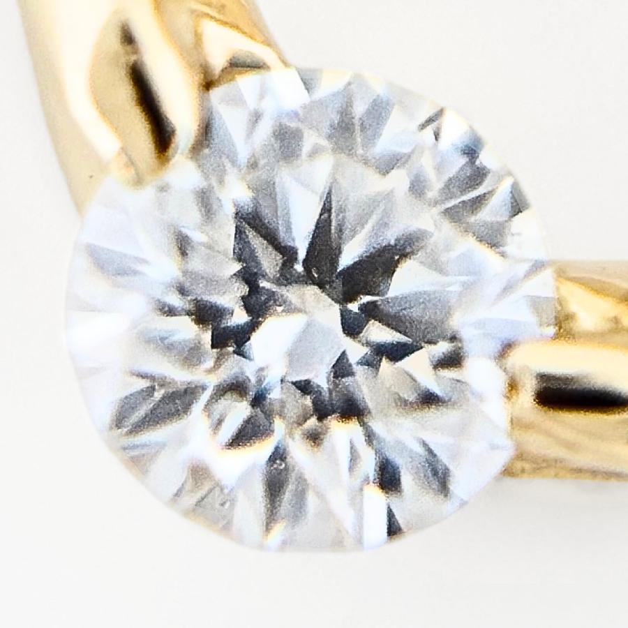 STAR JEWELRY（スタージュエリー） メレダイヤ デザインピアス YG 