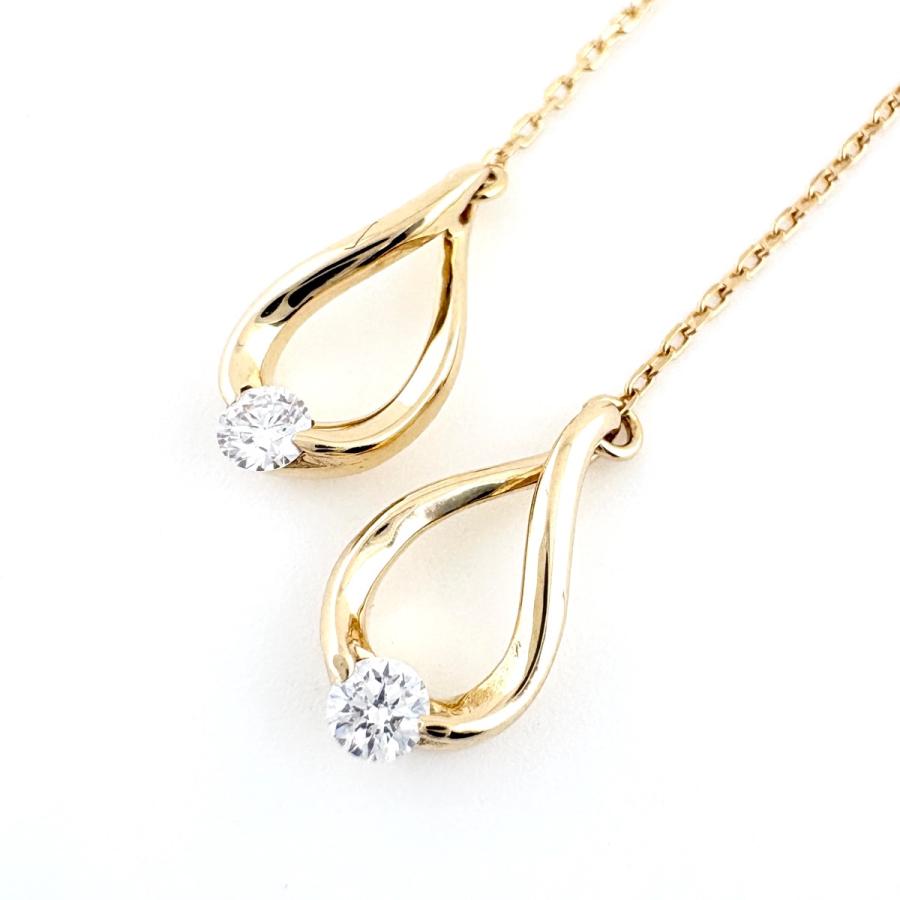 STAR JEWELRY（スタージュエリー） メレダイヤ デザインピアス YG