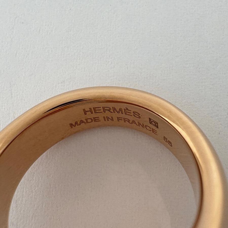 HERMES（エルメス） ジョケット リング 指輪 リング 14号 GP ピンク