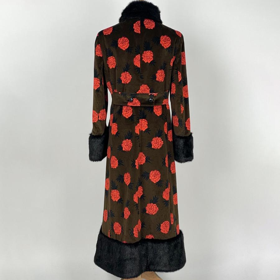 GUCCI（グッチ） フラワー柄 ロングコート ケンスコット ファー コート 