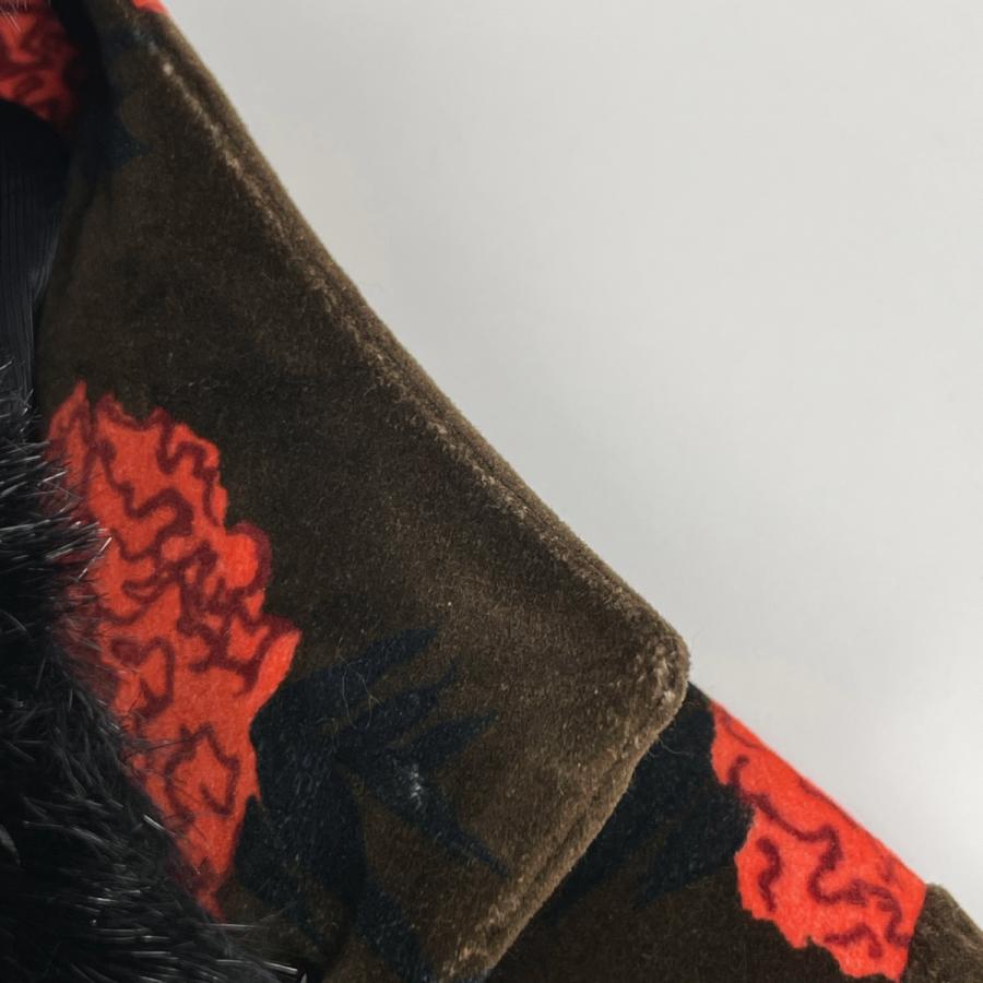 GUCCI（グッチ） フラワー柄 ロングコート ケンスコット ファー コート 