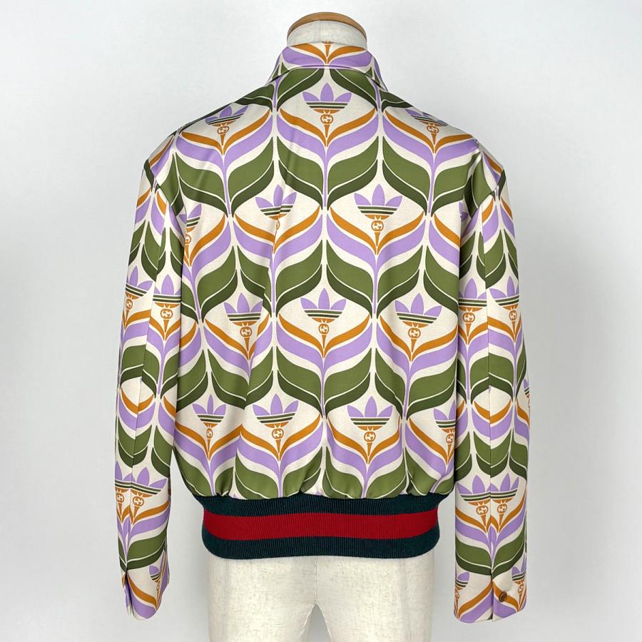 GUCCI（グッチ） トレフォイル プリント ブルゾン adidas ジャケット 