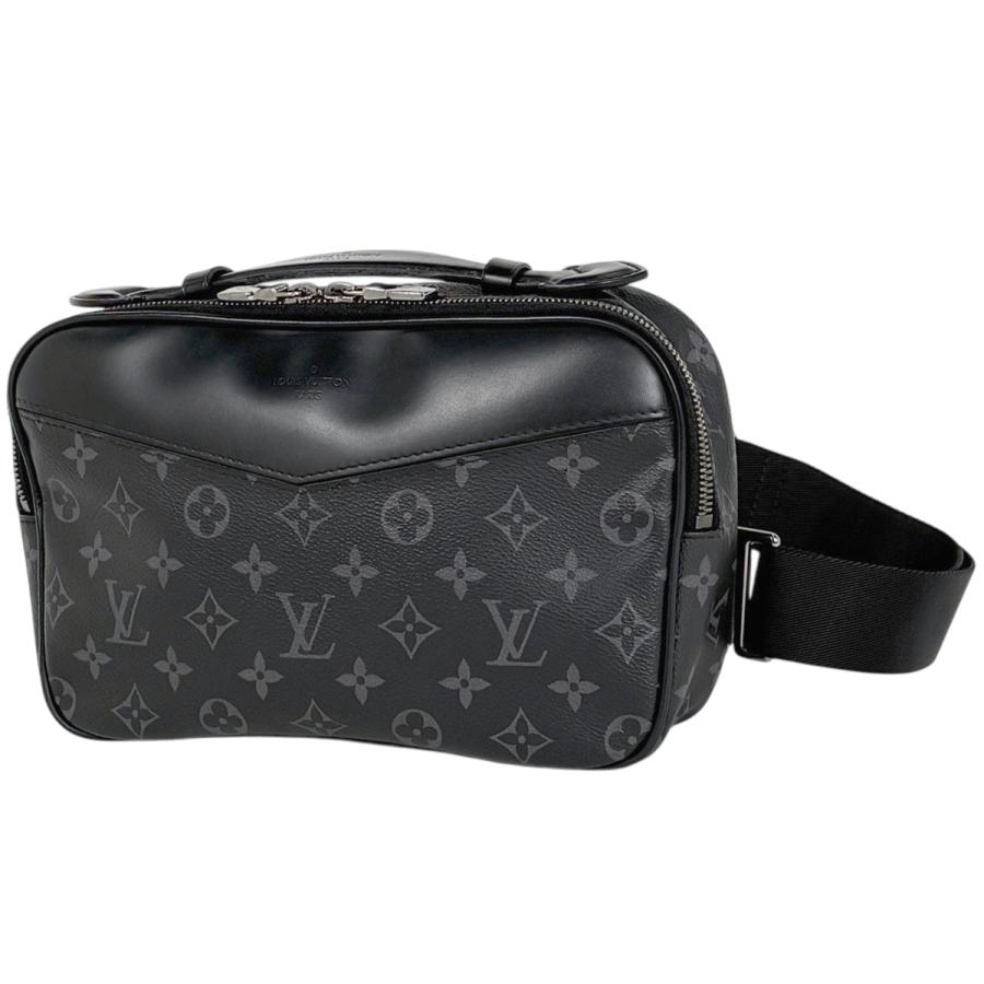 美品 ルイヴィトン モノグラム エクリプス バムバッグ ボディバッグ 黒 LOUIS VUITTON（ルイ・ヴィトン） バムバッグ ボディバッグ モノグラム