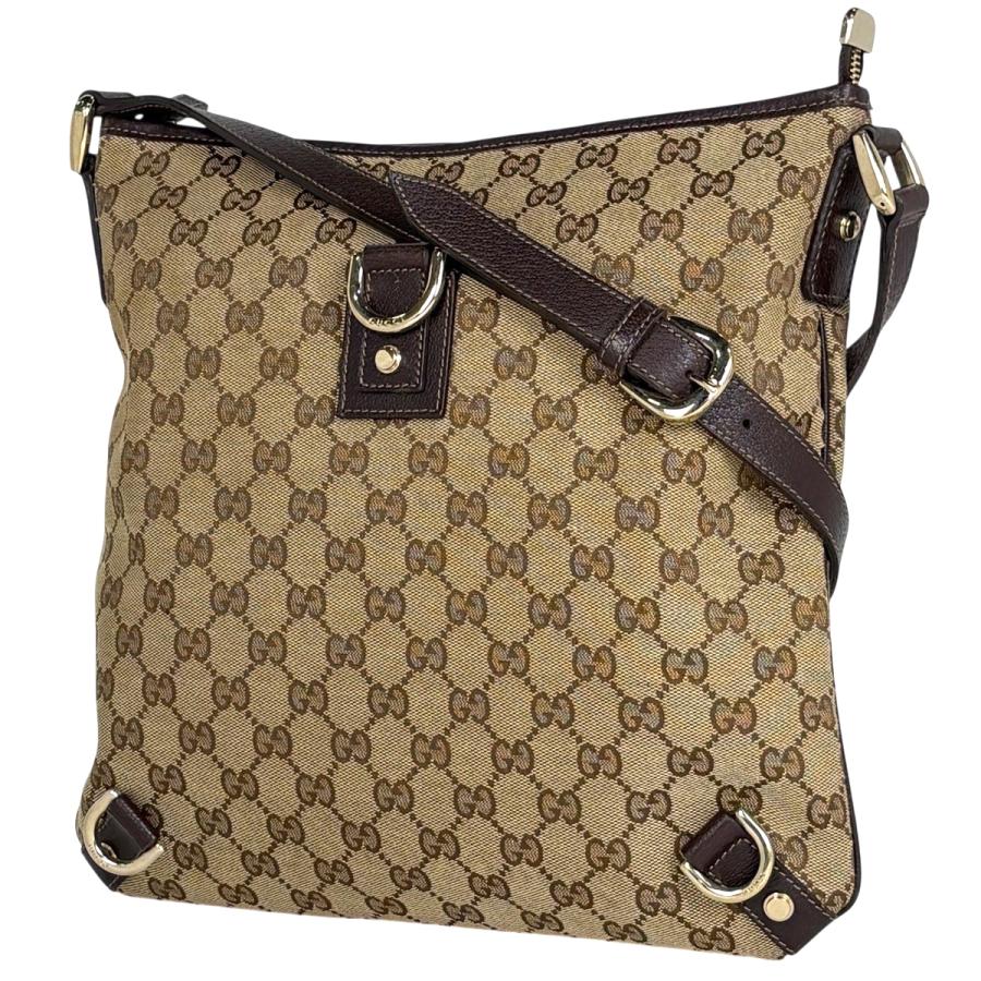 □□GUCCI グッチ ショルダーバッグ　GGキャンバス 131326 ブラウン GUCCI（グッチ） GUCCI GG柄 ショルダーバッグ GGキャンバス ブラウン