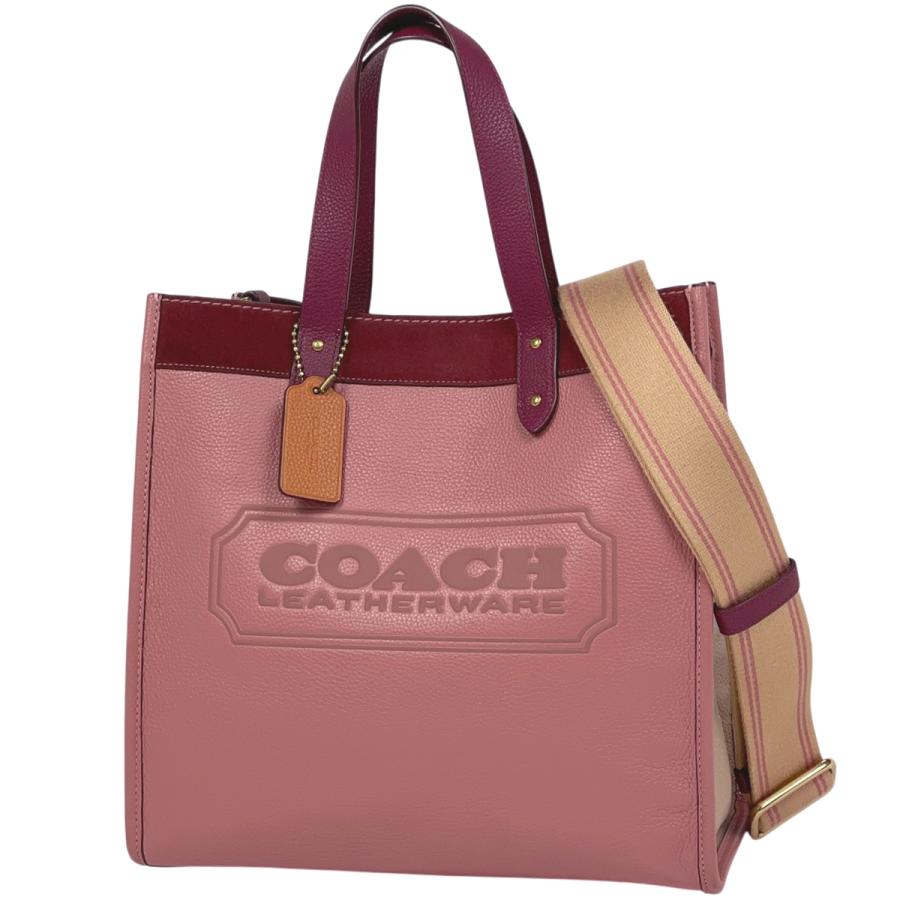 COACH（コーチ） ロゴ トートバッグ 2WAY ショルダーバッグ レザー