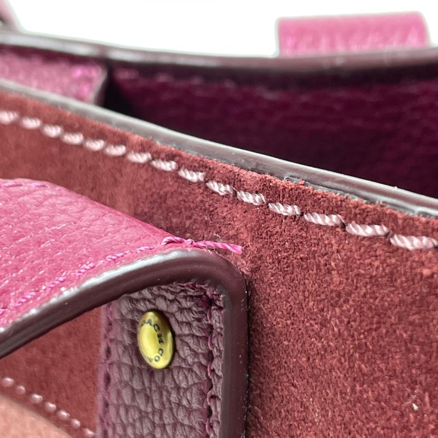 COACH（コーチ） ロゴ トートバッグ 2WAY ショルダーバッグ レザー 
