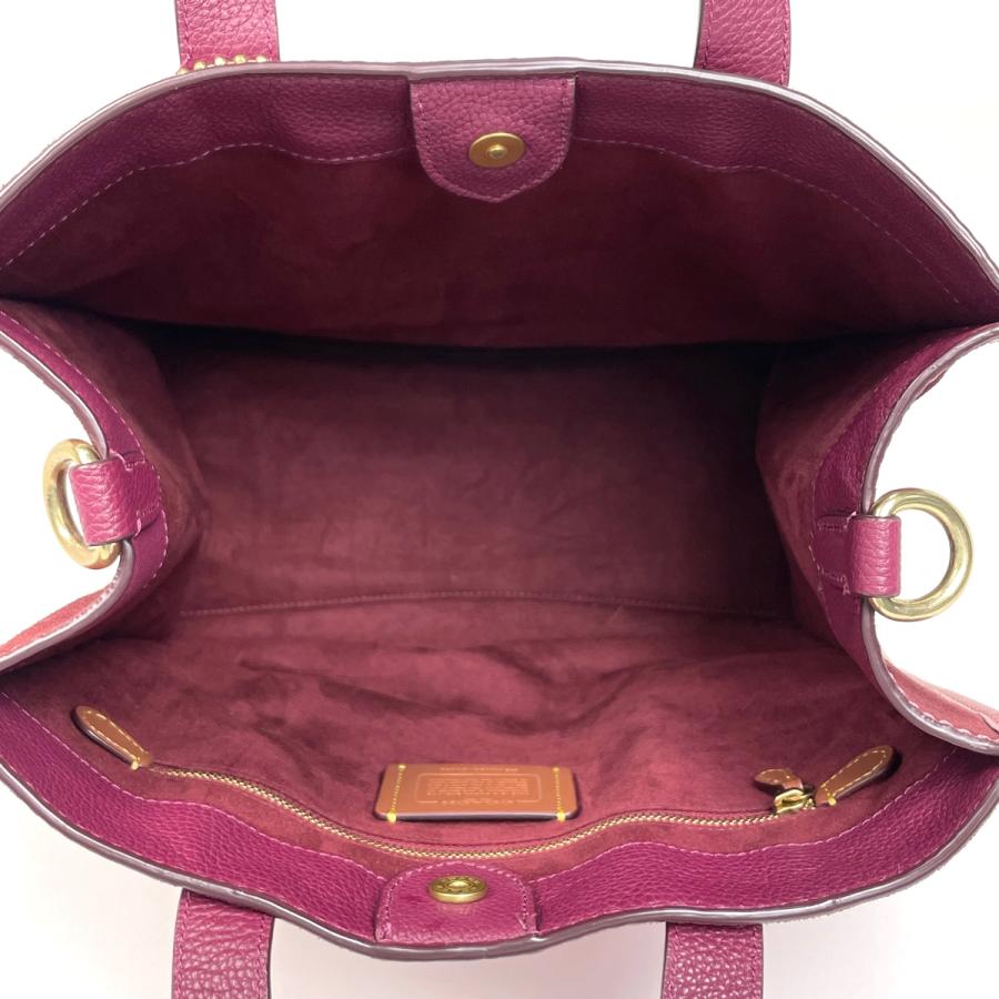 COACH（コーチ） ロゴ トートバッグ 2WAY ショルダーバッグ レザー