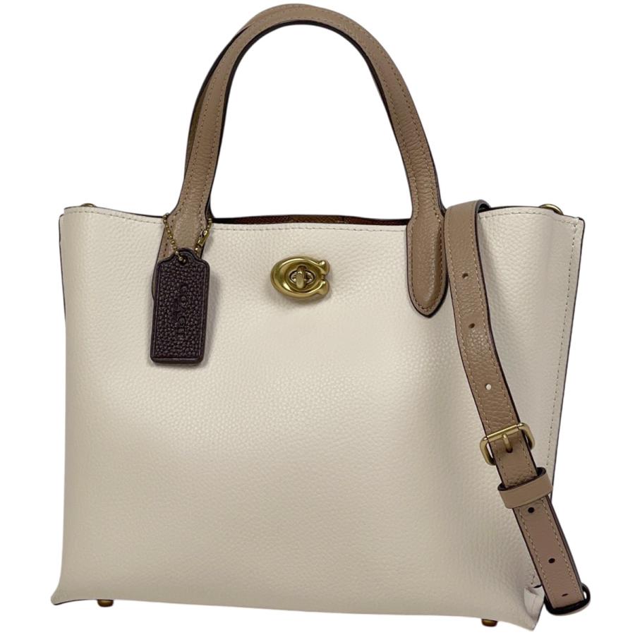 COACH（コーチ） ウィロウ トート24 2WAY ショルダーバッグ レザー