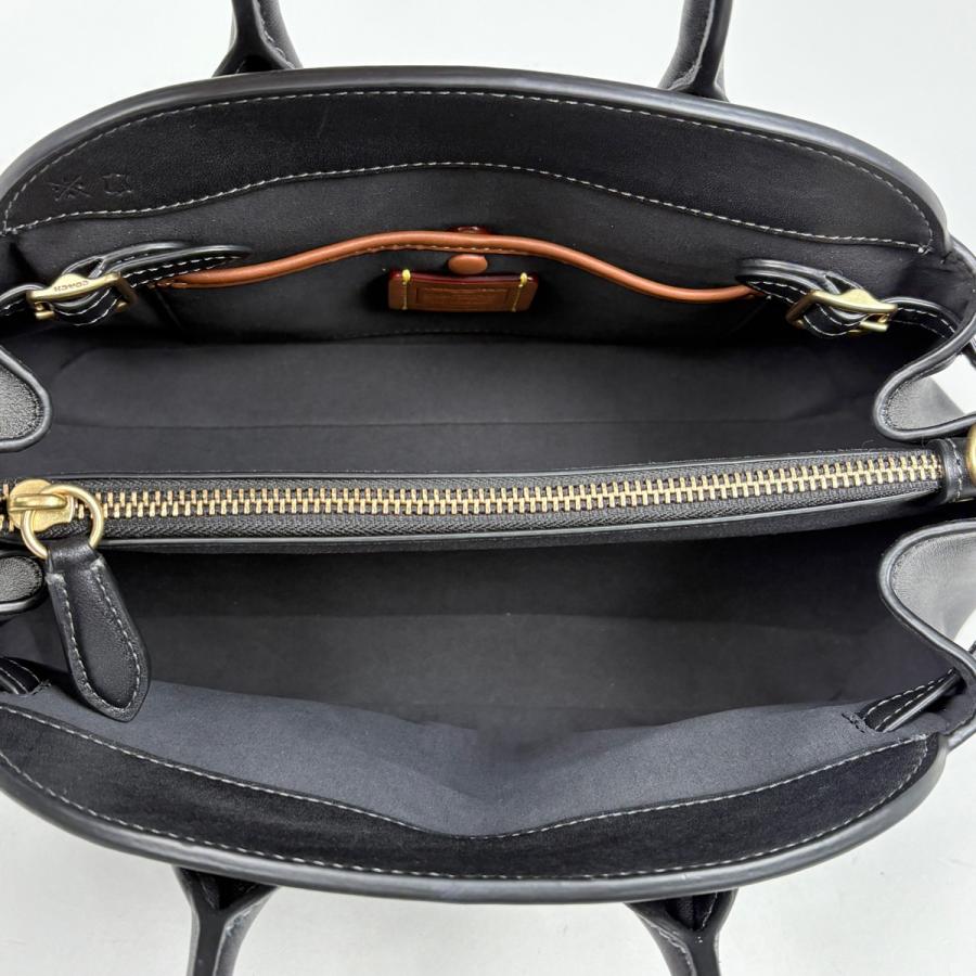 極美品 COACH CU066 エンパイア26 2WAY レザー 黒 COACH（コーチ） エンパイア26 ハンドバッグ 2WAY レザー ブラック