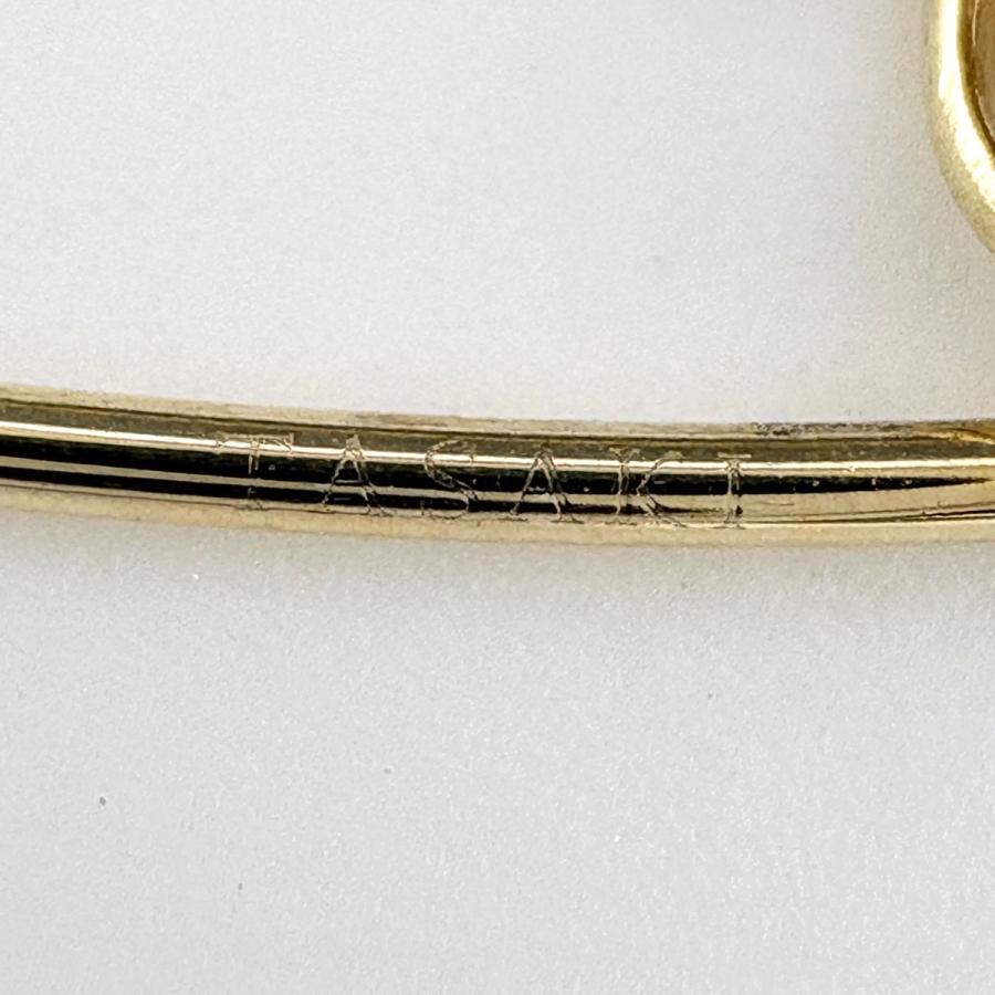 タサキ TASAKI シークレット　ロックキーブローチ YG イエローゴールド 南京錠モチーフ ブローチ 750 レディース 中古_8