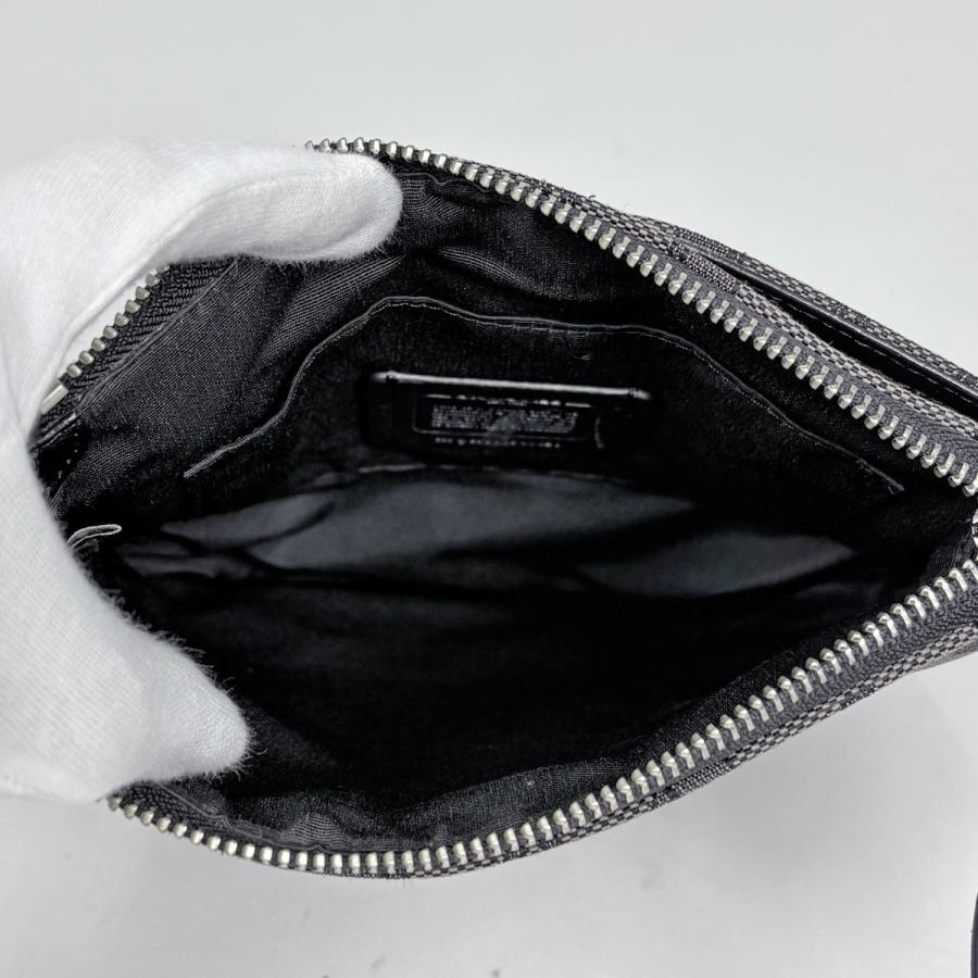 COACH（コーチ） シグネチャー ショルダーバッグ キャンバス グレー 