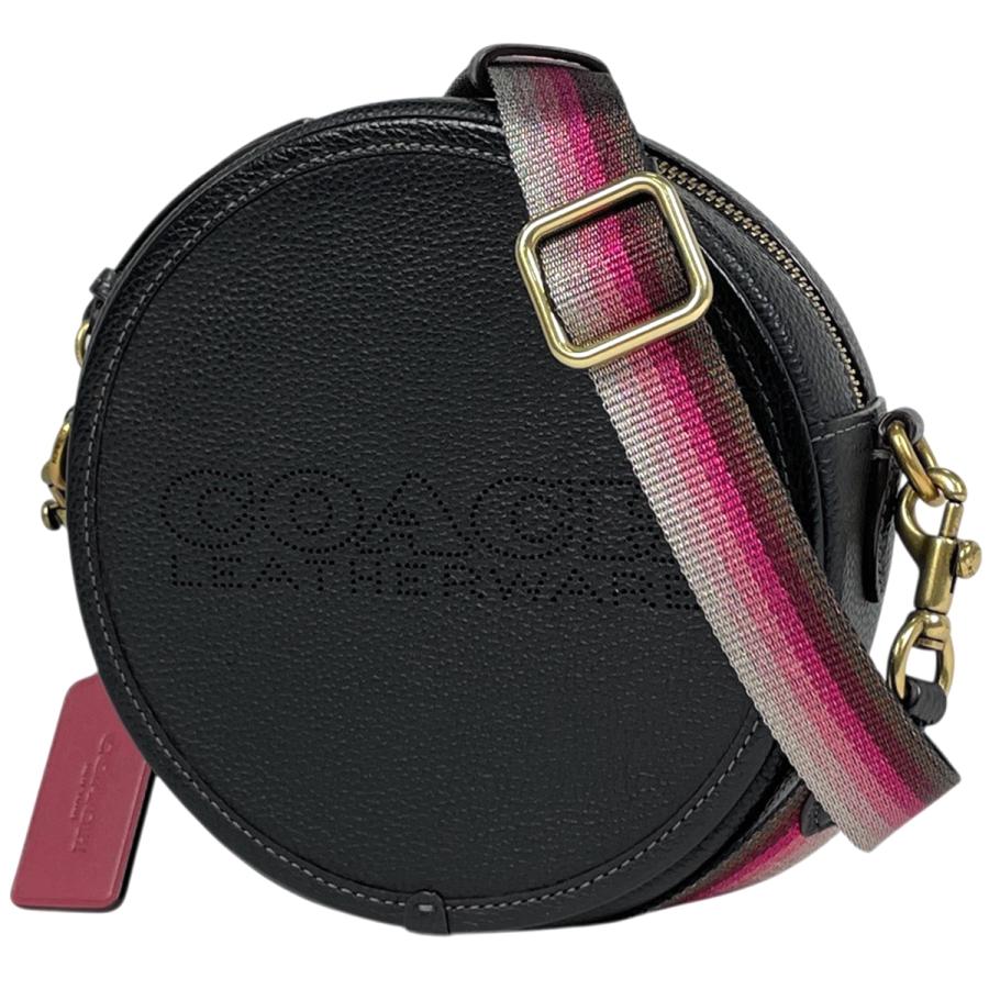 COACH（コーチ） キアサークル ショルダーバッグ レザー ブラック 