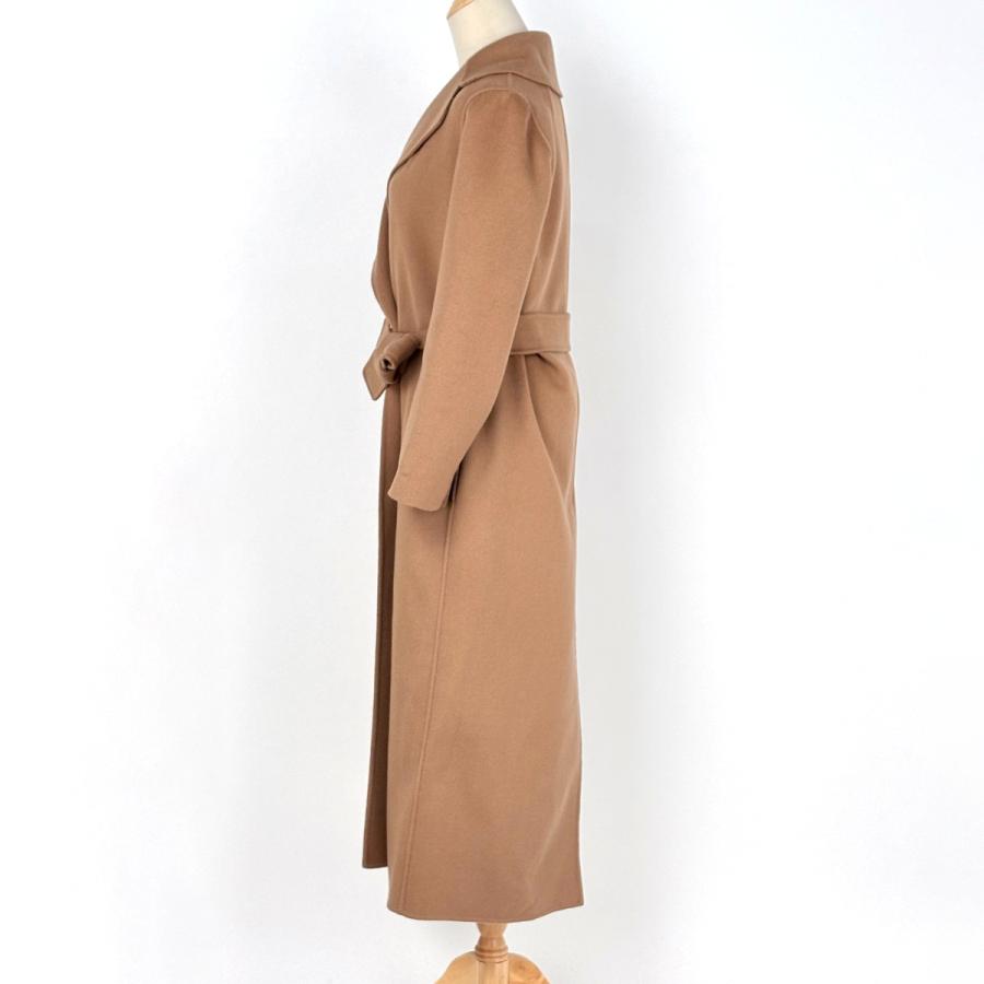 マックスマーラ MAX MARA ガウンコート CUCITO A MANO ベルト付き コート その他コート ウール ベージュ レディース 中古の画像