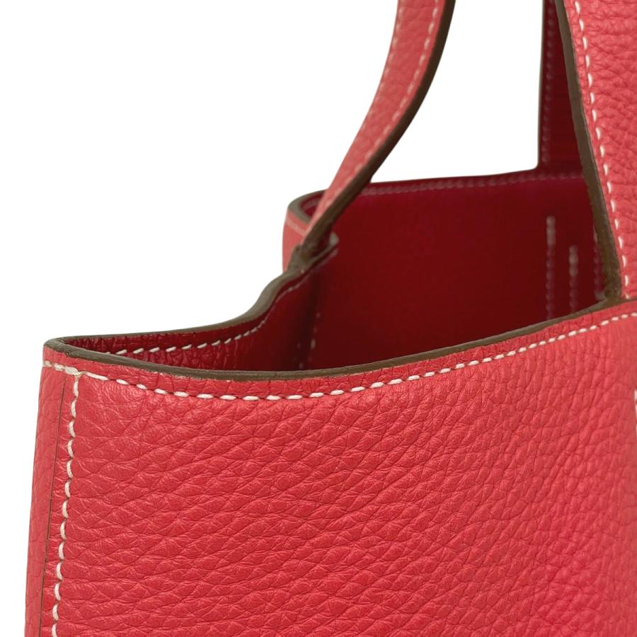 エルメス HERMES ドゥブルセンス 36 リバーシブル ショルダーバッグ トートバッグ トリヨンクレマンス ローズジャイプール ルビー □P レディース 中古_6