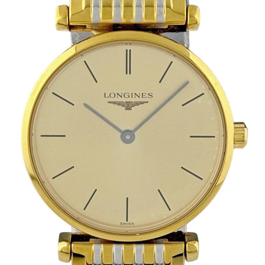 476 稼働 LONGINES 箱付き グランドクラシック メンズ時計 ゴールド 