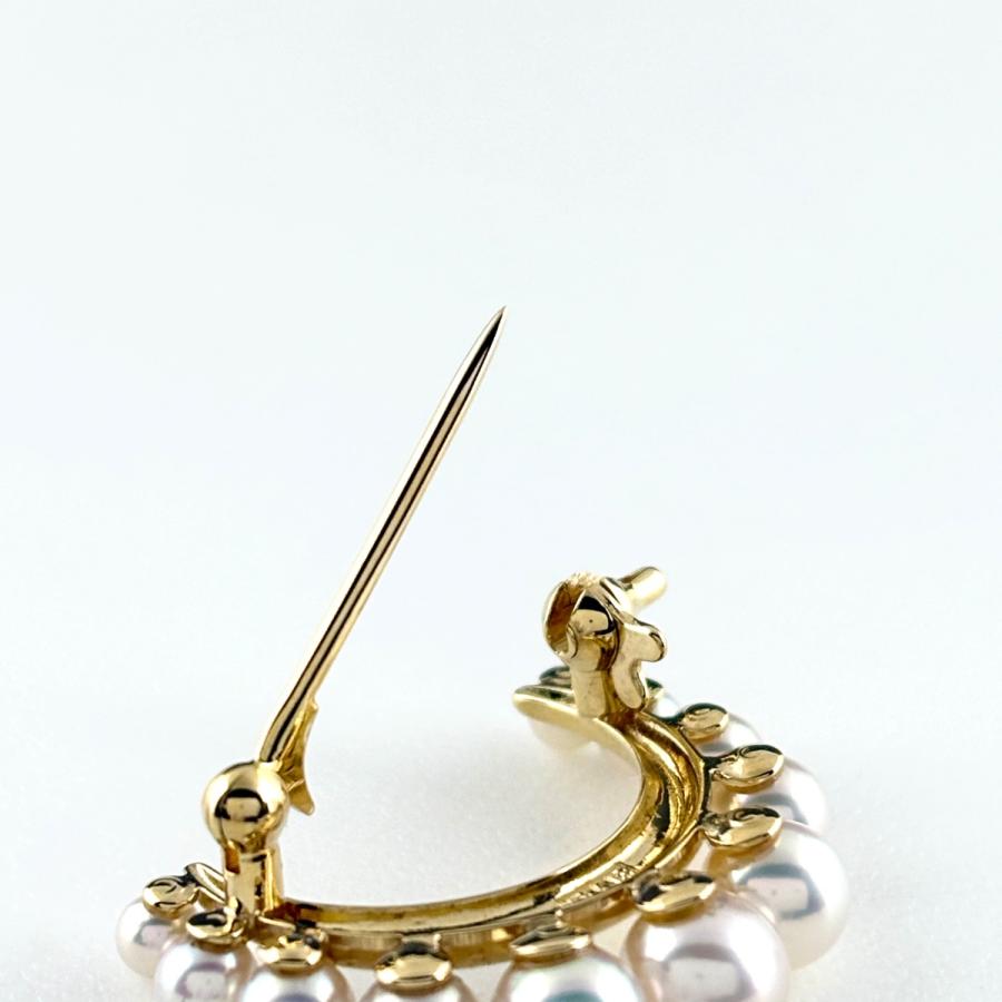 MIKIMOTO（ミキモト） パール ブローチ YG イエローゴールド ブローチ 