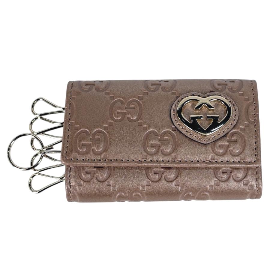 GUCCI（グッチ） グッチシマ キーケース ラブリーハート シマレザー