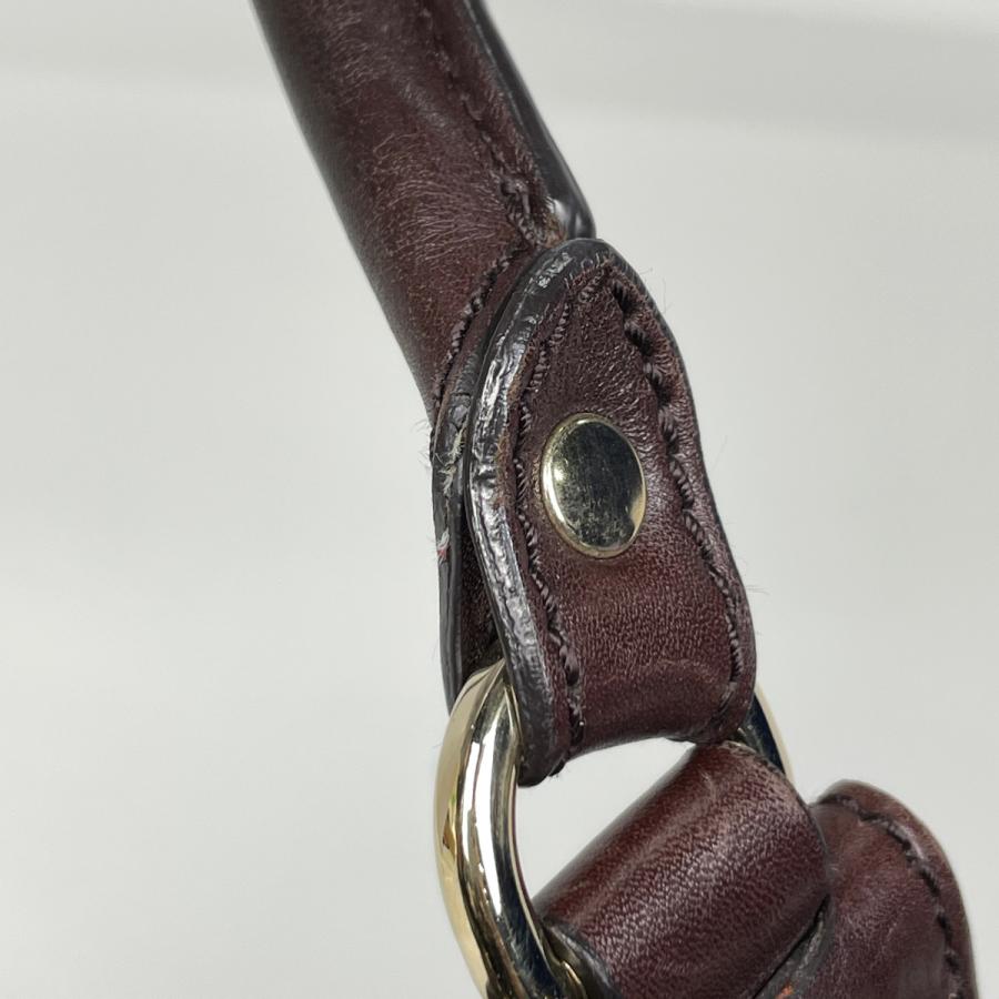 GUCCI（グッチ） グッチシマ ショルダーバッグ シマレザー ダーク