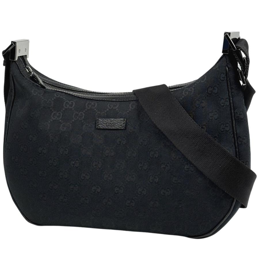 【美品】 GUCCI ショルダーバッグ gg柄 レザー 黒 ポシェット 大人気 GUCCI（グッチ） GUCCI GG柄 ショルダーバッグ GGキャンバス ブラック
