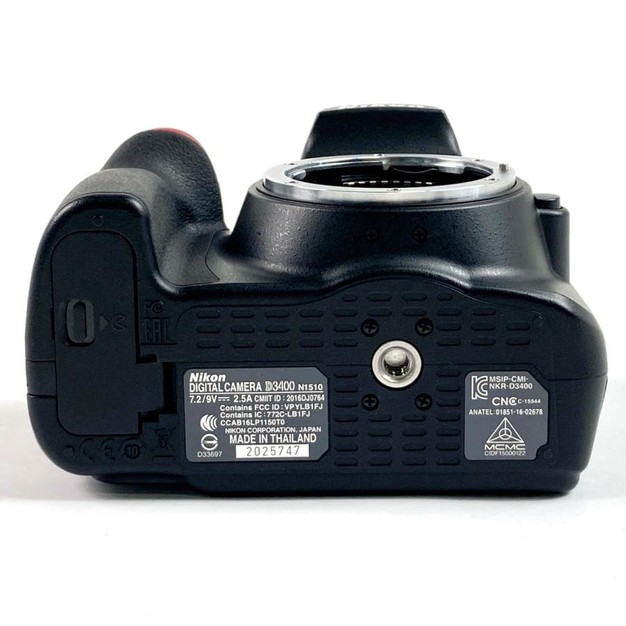 ニコン Nikon D3400 ボディ ブラック デジタル 一眼レフカメラ 中古