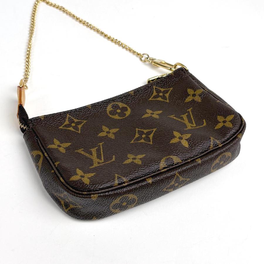 ルイ・ヴィトン Louis Vuitton ミニ ポシェット アクセソワール メイク コスメ アクセサリーポーチ モノグラム ブラウン M58009 レディース 中古_1