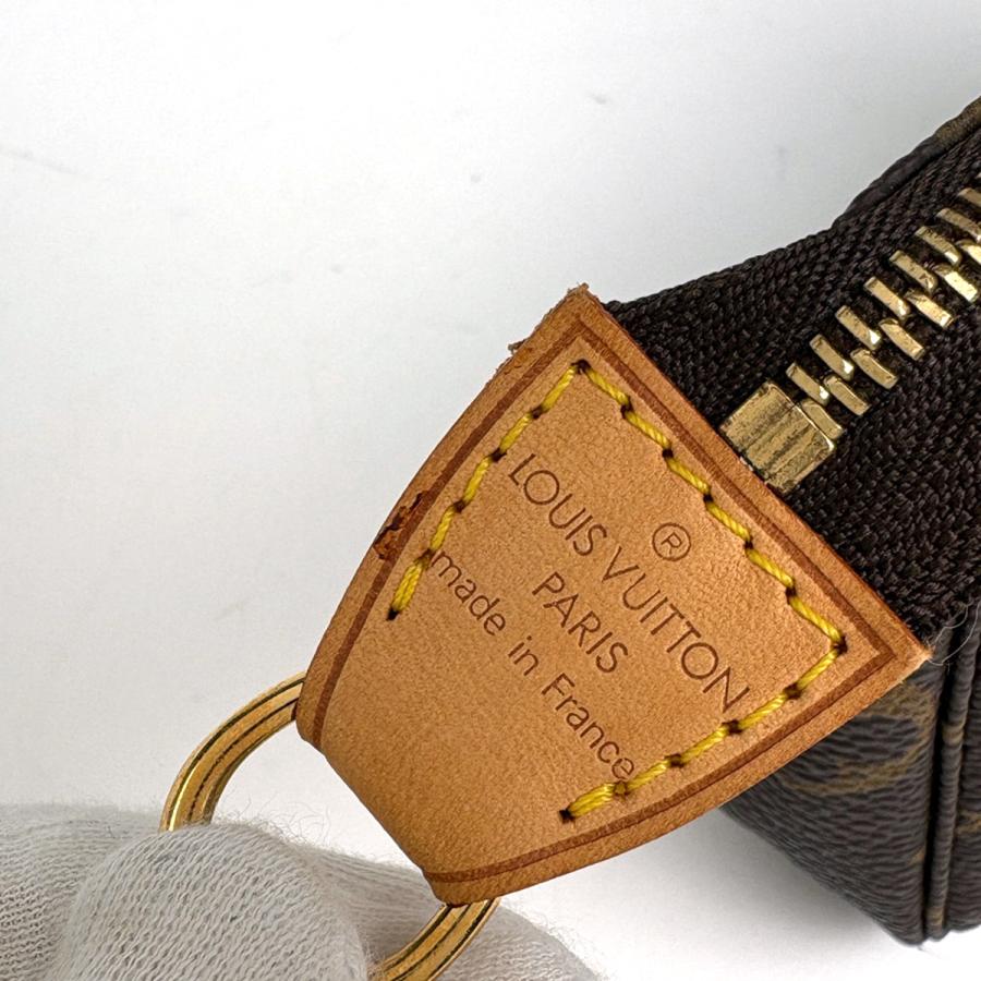 ルイ・ヴィトン Louis Vuitton ミニ ポシェット アクセソワール メイク コスメ アクセサリーポーチ モノグラム ブラウン M58009 レディース 中古_3