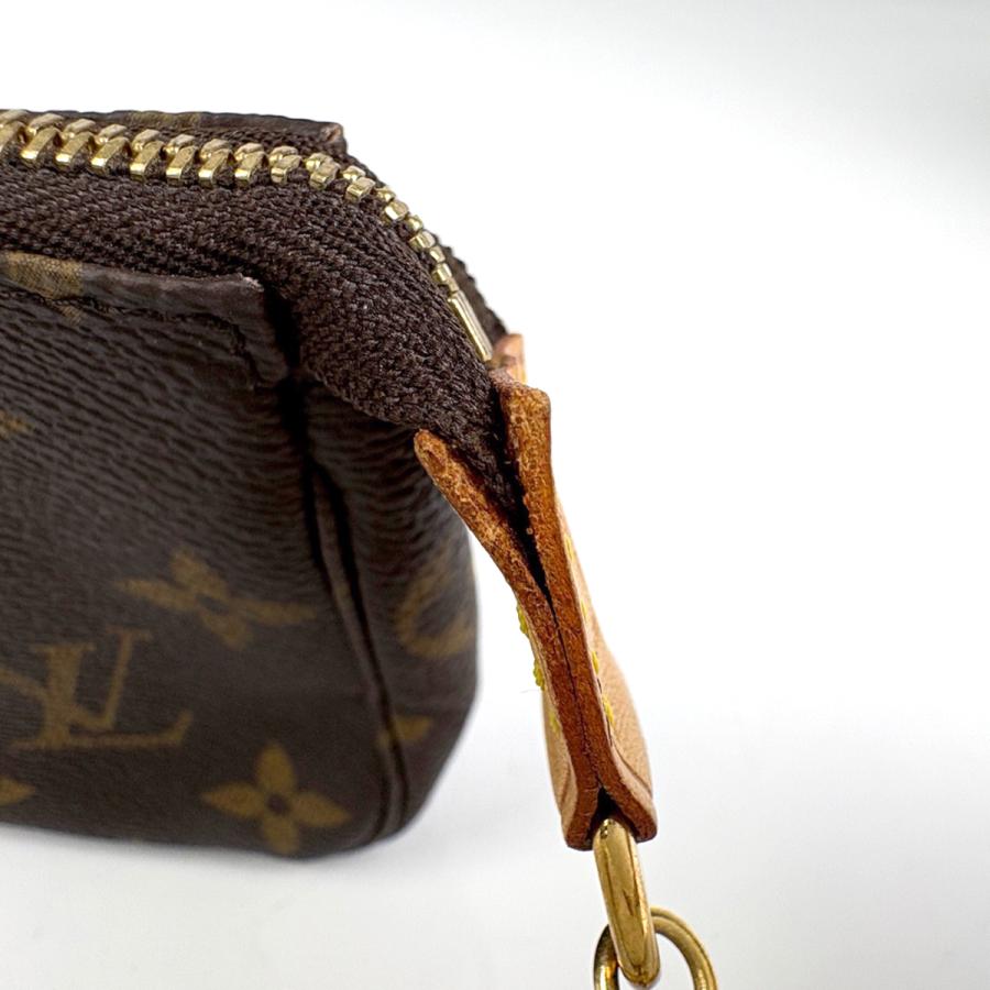 ルイ・ヴィトン Louis Vuitton ミニ ポシェット アクセソワール メイク コスメ アクセサリーポーチ モノグラム ブラウン M58009 レディース 中古_4