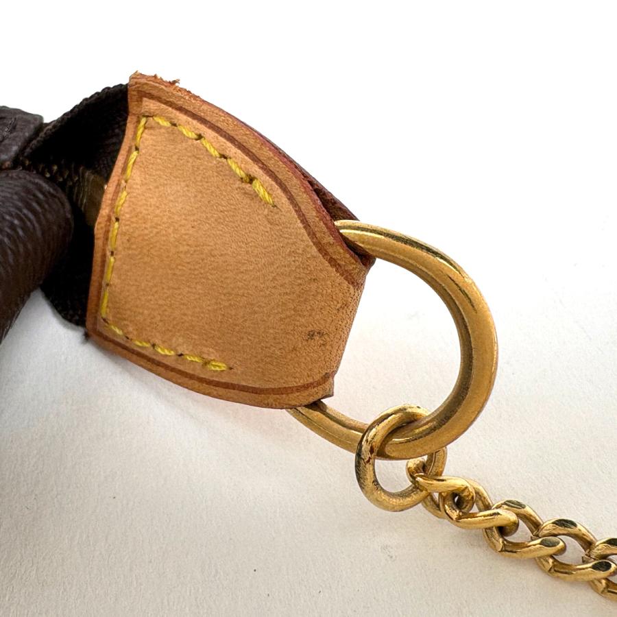 ルイ・ヴィトン Louis Vuitton ミニ ポシェット アクセソワール メイク コスメ アクセサリーポーチ モノグラム ブラウン M58009 レディース 中古_5