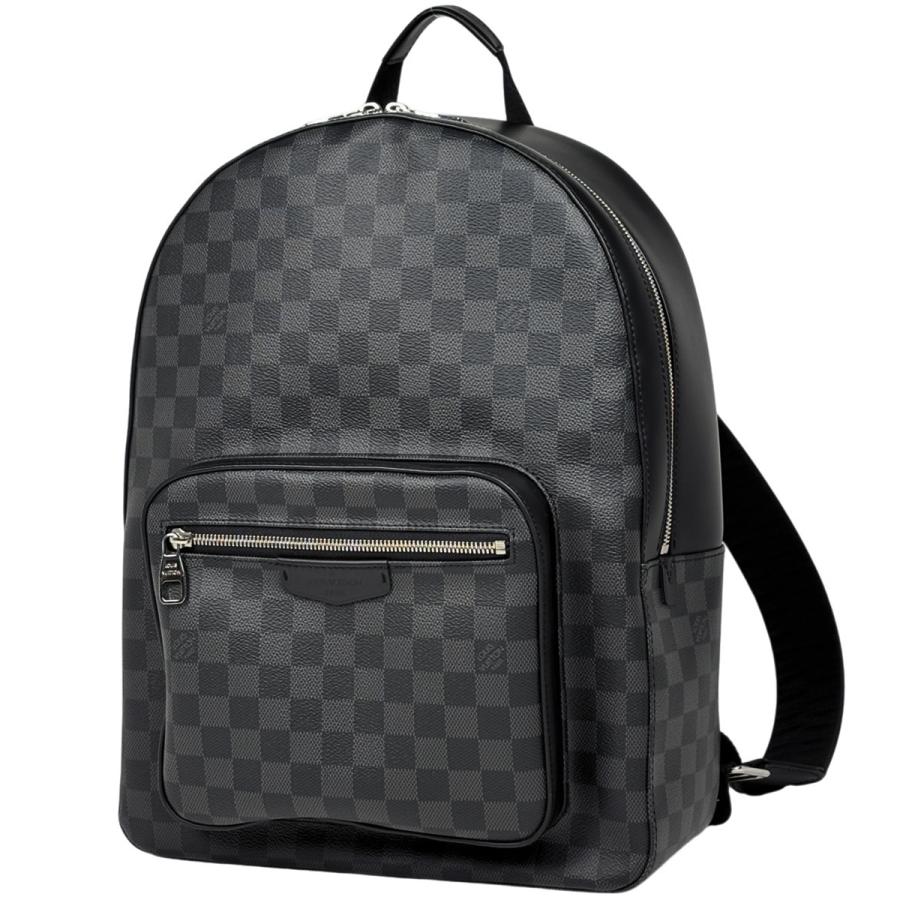 ルイ・ヴィトン LOUIS VUITTON ジョッシュ NV リュックサック バックパック バッグ PVCコーティングキャンバス レザー ダミエ・グラフィット メンズ ブラック系 N40365 【中古】 LOUIS VUITTON（ルイ・ヴィトン） ジョッシュ NV バッグパック