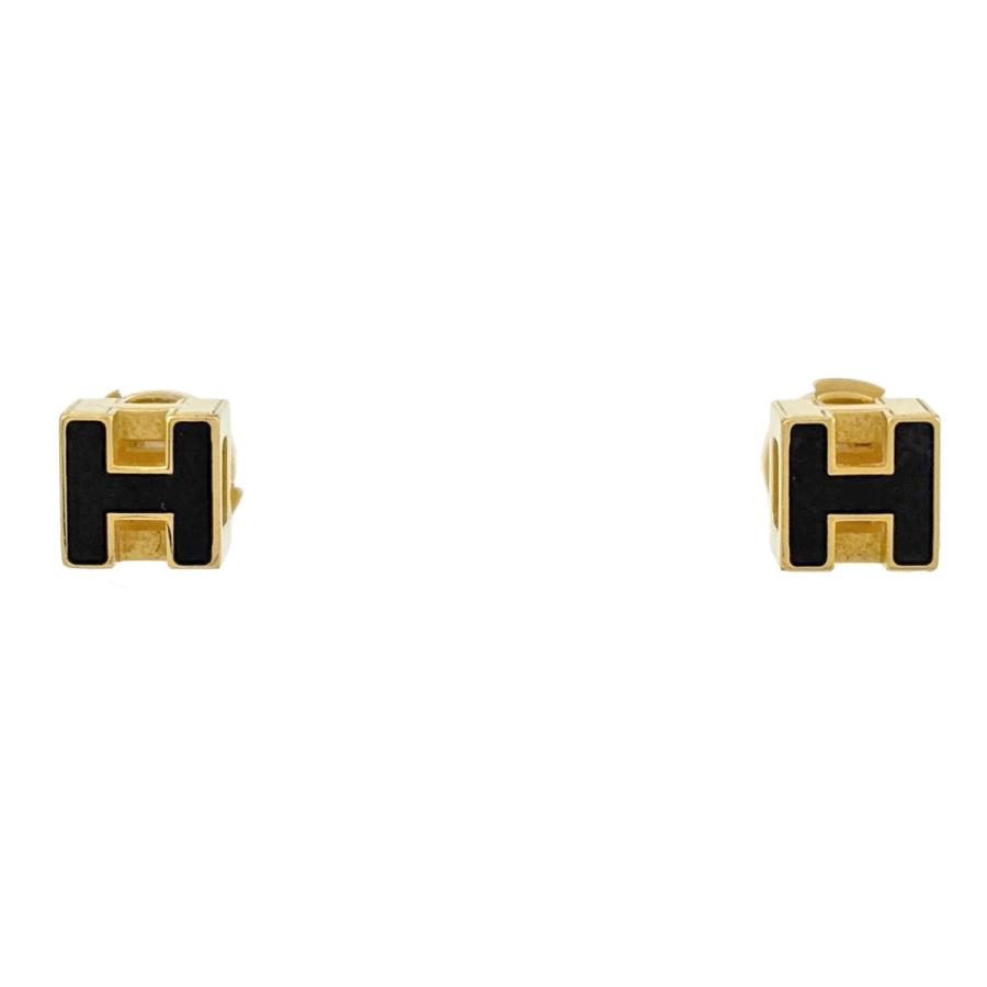 HERMES（エルメス） カージュドアッシュ Hキューブ ピアス Hロゴ GP