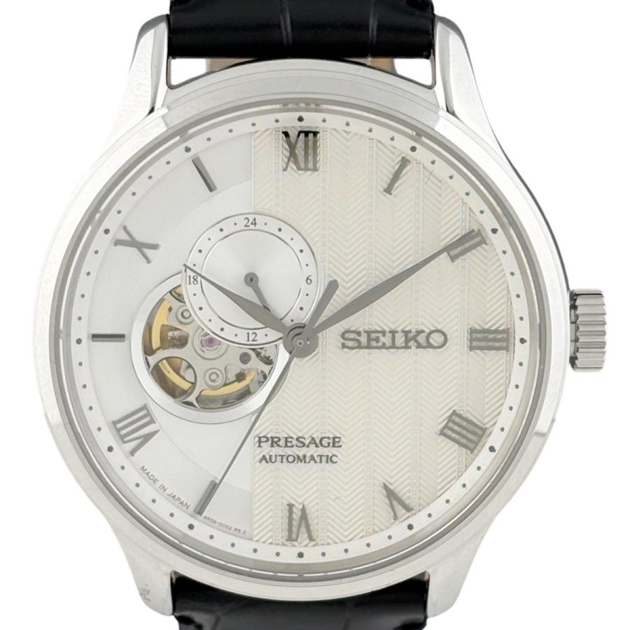 SEIKO セイコー プレサージュ4r39 SEIKO（セイコー） プレサージュ 4R39-00W0 腕時計 SS レザー 自動巻き