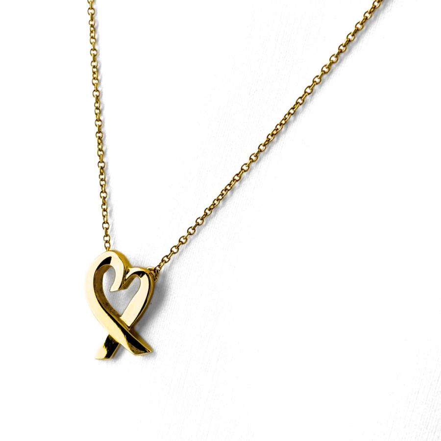 TIFFANY&Co.（ティファニー） ラビングハートネックレス YG イエロー
