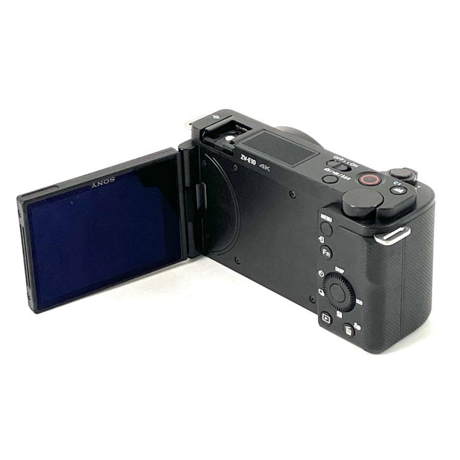 ソニー SONY VLOGCAM ZV-E10Y ダブルズームレンズキット ブラック デジタル ミラーレス 一眼カメラ 中古の画像