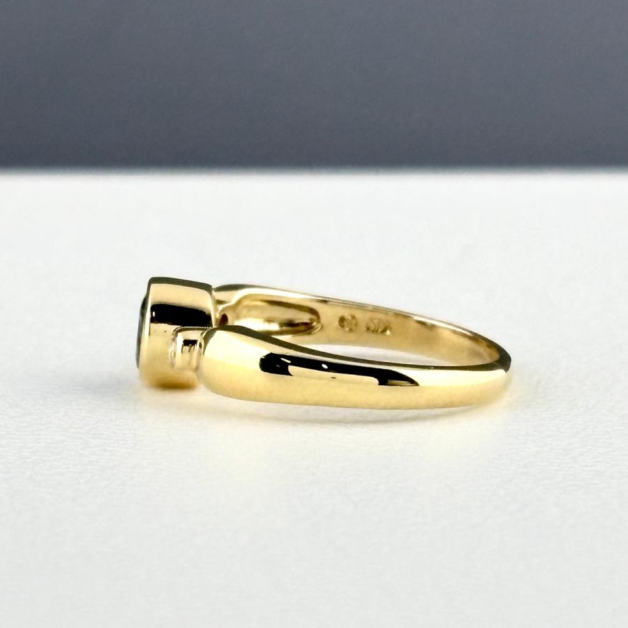 タサキ TASAKI サファイア デザインリング YG イエローゴールド
