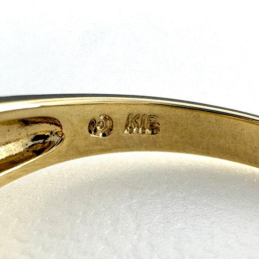 タサキ TASAKI サファイア デザインリング YG イエローゴールド