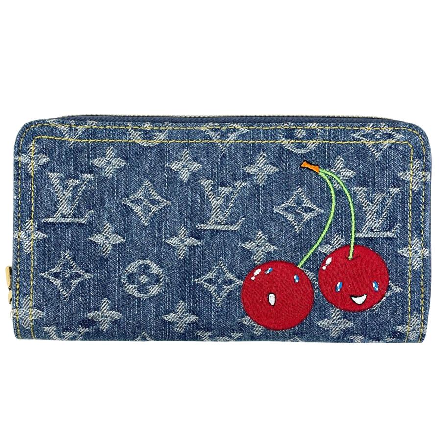 LOUIS VUITTON ジッピーウォレット デニム チェリー 村上隆 長財布 LOUIS VUITTON（ルイ・ヴィトン） ジッピー ウォレット LV×TM 村上隆