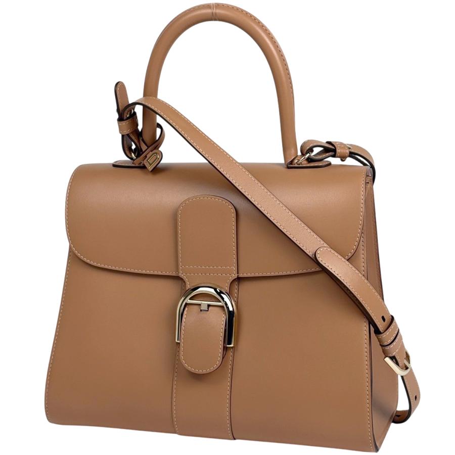 DELVAUX（デルヴォー） ロゴ ハンドバッグ 2WAY ブリヨン レザー