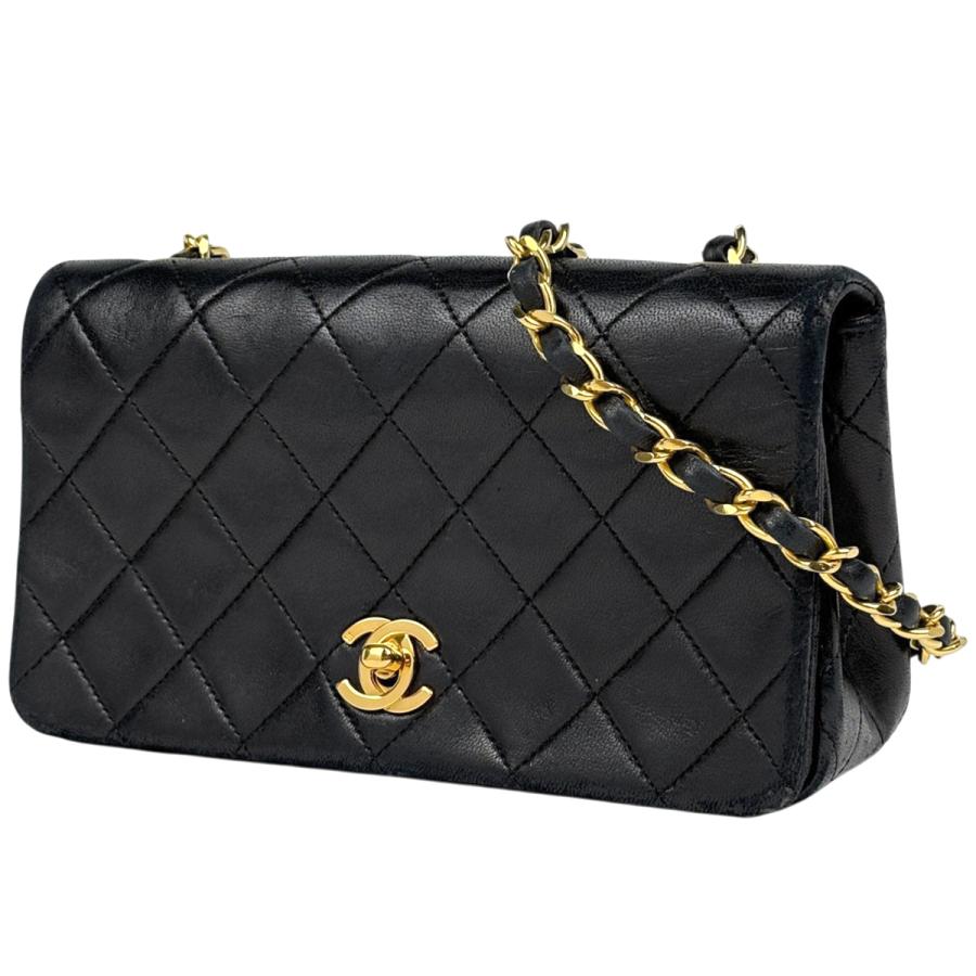 美品 シャネル マトラッセ コンパクト ミニ チェーン ショルダー バッグ CHANEL（シャネル） ミニ マトラッセ シングルフラップ チェーン ココ